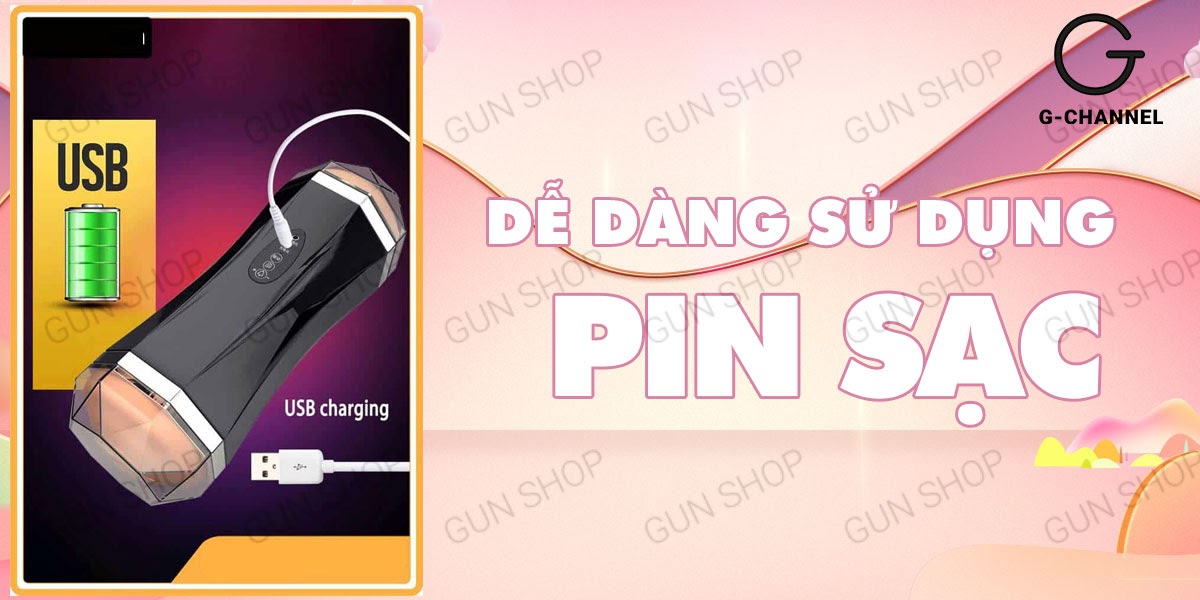 Mua Âm đạo giả 2 đâu đa năng sạc điện - Jiuai  giá tốt