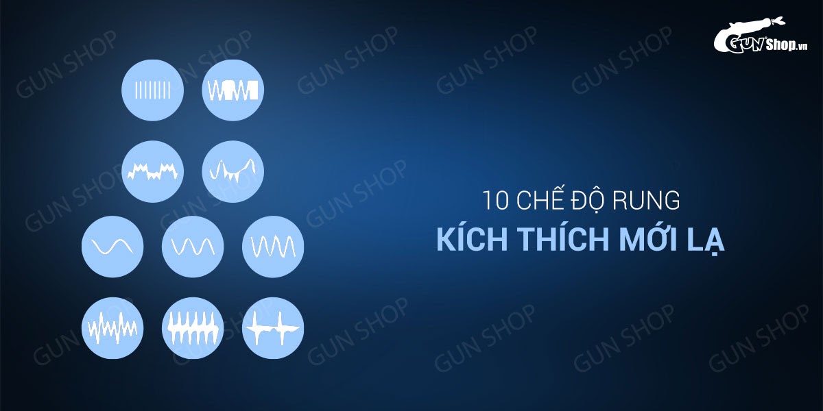 Que rung hậu môn 10 chế độ rung mạnh kích thích tuyến tiền liệt Lovetoy