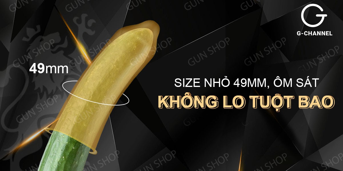 Bao cao su Durex Kingtex size nhỏ 49mm - An toàn êm ái 12 cái