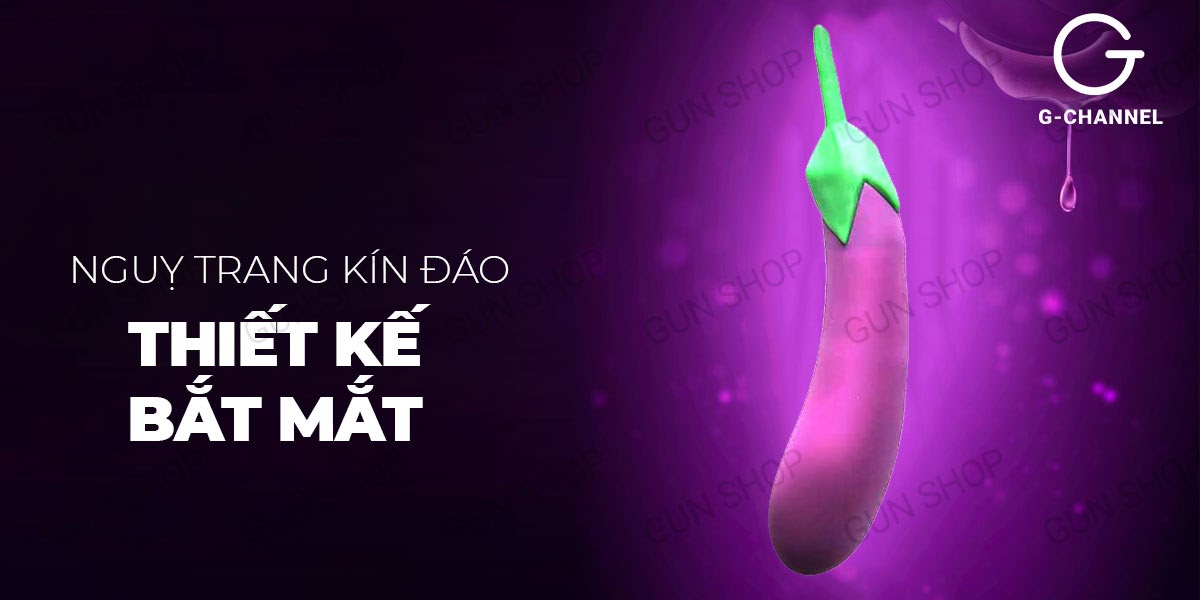 Bỏ sỉ Dương vật giả ngụy trang đa chế độ rung hình quả cà tím - Wistone  giá sỉ
