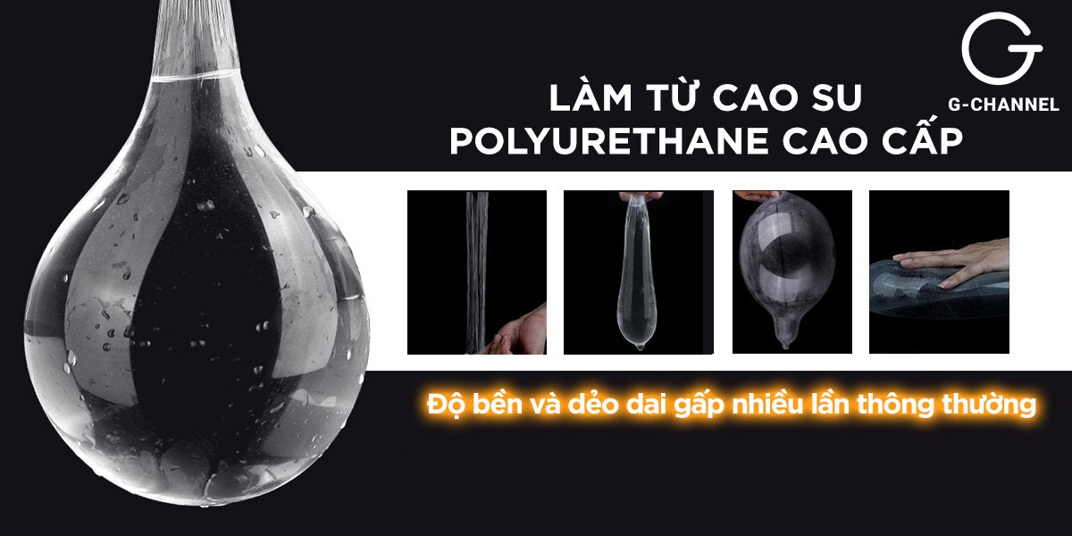 Bao cao su Sagami siêu mỏng 0.02mm an toàn dễ chịu 2 cái