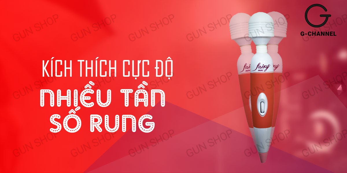 Fairy chày rung tình yêu đa tần số siêu mạnh máy massage điện