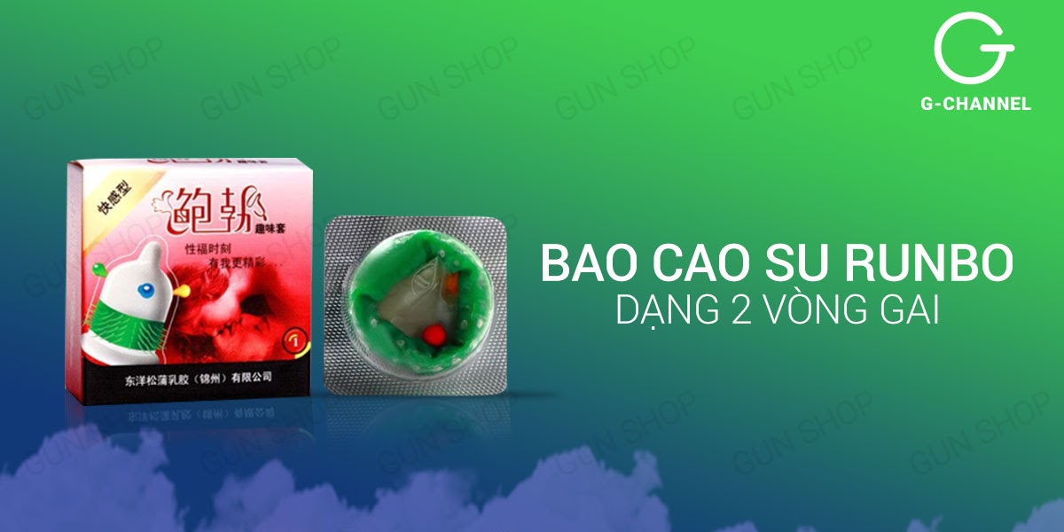 Bao Cao Su Runbo Gân Gai Kích Thích - Bộ 3 Hộp Đơn Siêu Hót