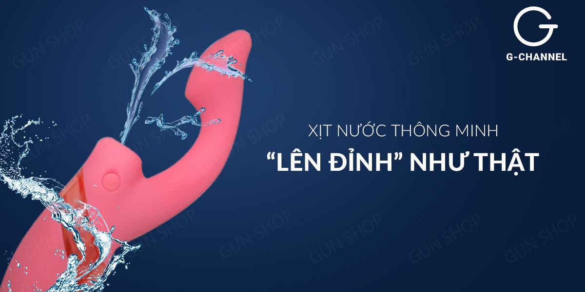 Nhập sỉ Dương vật giả xịt nước 7 chế độ rung - Màu hồng - Loveaider  hàng mới về