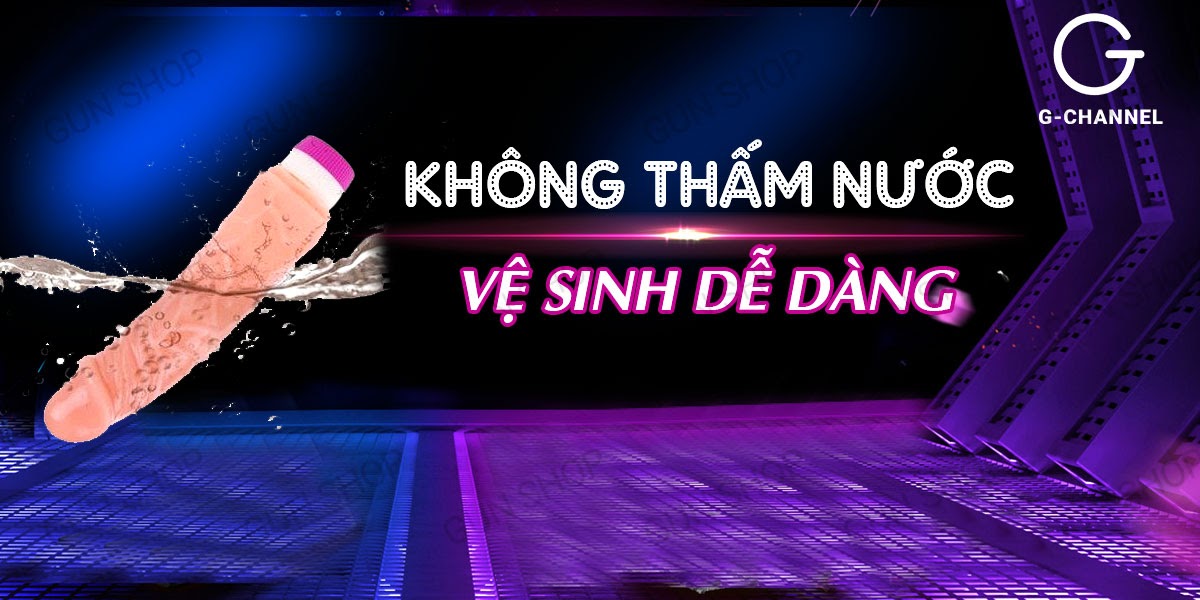 Dương vật giả silicon cao cấp Baile 2 pin tiện lợi kích thích