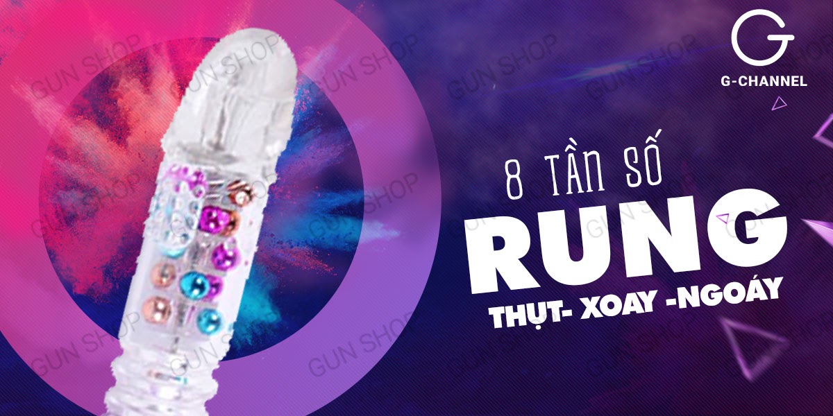 Dương vật giả cánh bướm kích thích 8 chế độ rung sạc điện