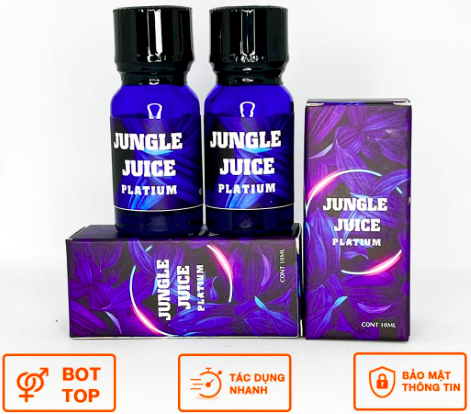 Popper Jungle Juice Platinum 10ml Mạnh Mẽ Hưng Phấn Giữ Lâu
