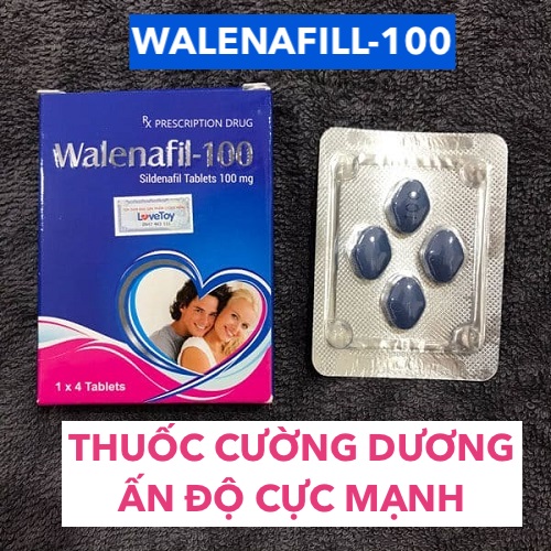 Bảng giá Walenafil 100 cường dương Walenafil-100 Sildenafil trị xuất tinh sớm tăng sinh lý kéo dài thời gian cao cấp