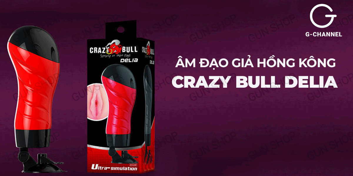 Đại lý Âm đạo giả dính tường 12 tần số rung - Crazy Bull Red Delia  loại tốt