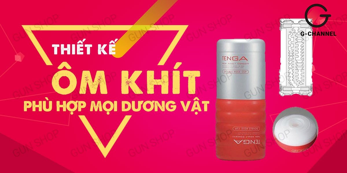 Cửa hàng bán Âm đạo giả 2 đầu nhỏ gọn - Tenga Double Hole Cup  hàng mới về
