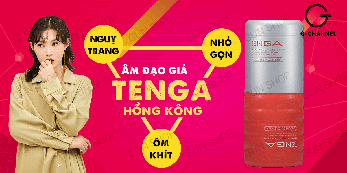 Cửa hàng bán Âm đạo giả 2 đầu nhỏ gọn - Tenga Double Hole Cup  hàng mới về