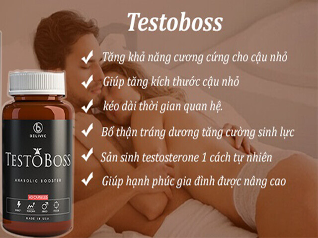 Sỉ Thuốc Testoboss chính hãng USA tăng cường sinh lý phái mạnh rất tốt  giá sỉ