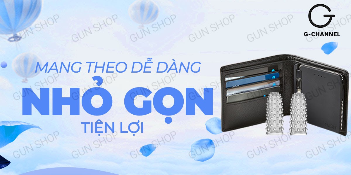 Bao cao su 2 ngón tay Aichao - Gai nổi lớn kích thích - Hộp 2 cái