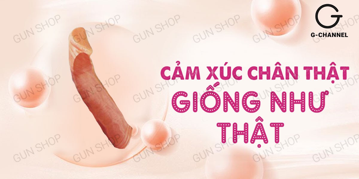 Bao cao su đôn dên Baile Big Man kéo dài 5cm siêu kích thích