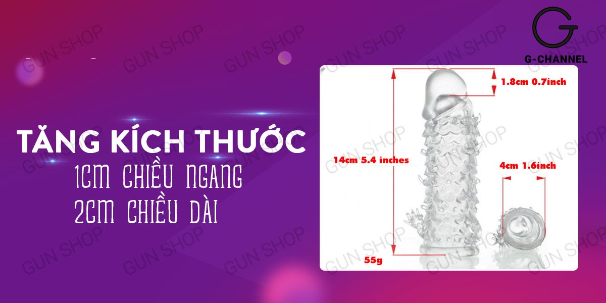 Bao Cao Su Đôn Dên Baile Vảy Cá Tăng Kích Thước & Cảm Giác