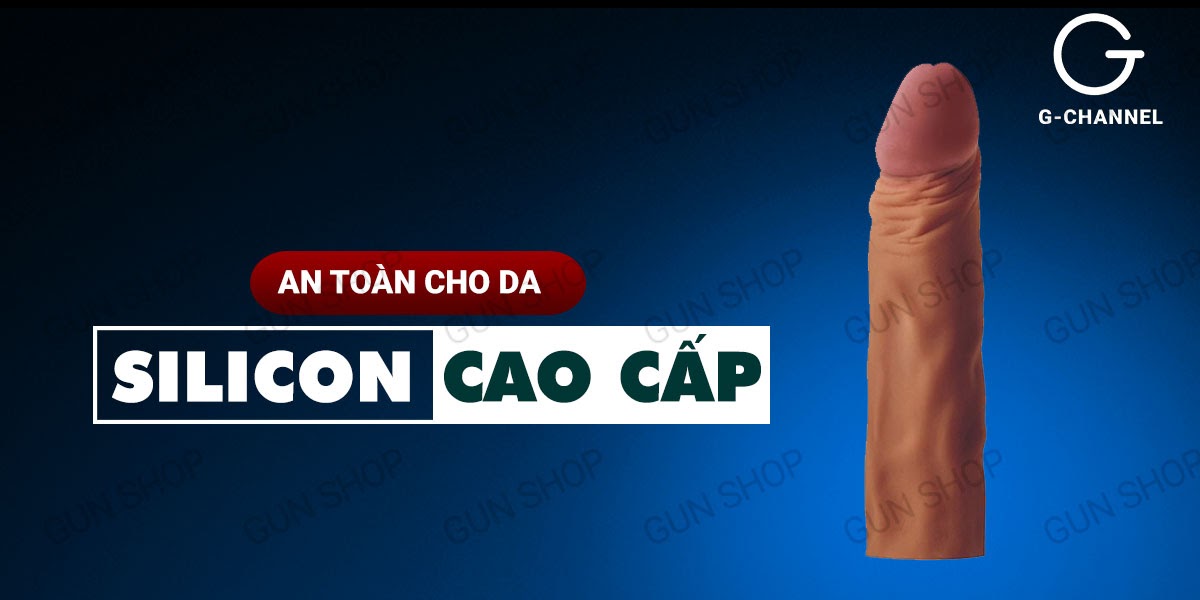 Bao cao su giả dương vật Lovetoy tăng kích thước thêm 5cm, siêu kích thích