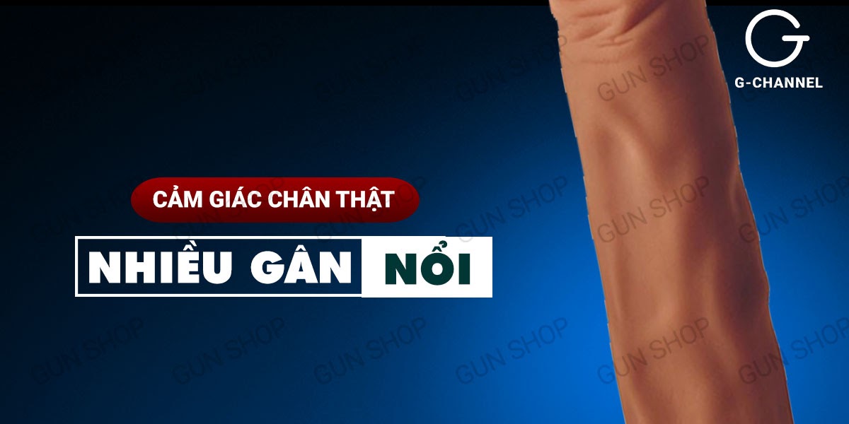 Bao cao su giả dương vật Lovetoy tăng kích thước thêm 5cm, siêu kích thích