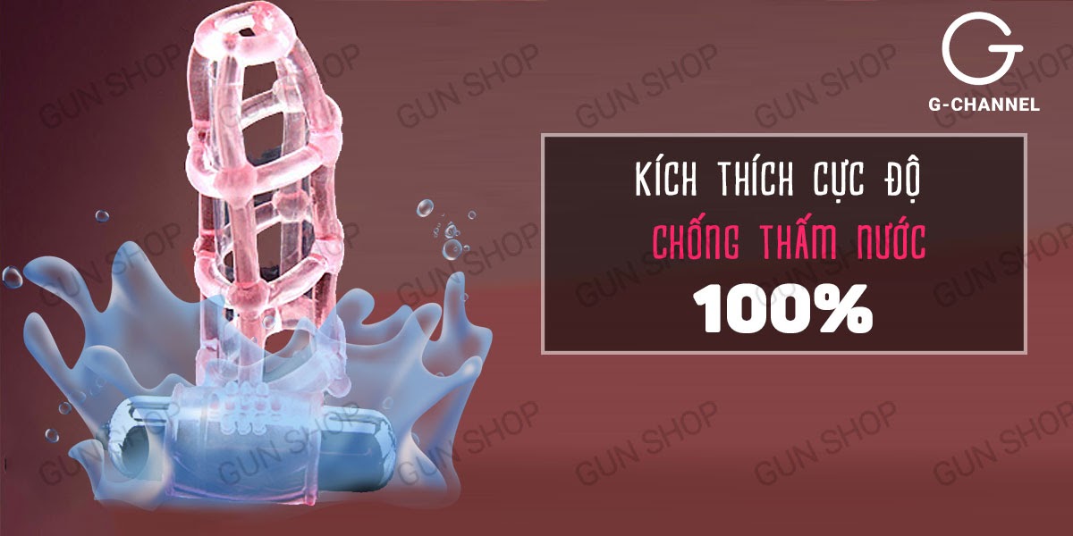 Bao cao su đôn dên lưỡi rung Sweet Case tăng khoái cảm