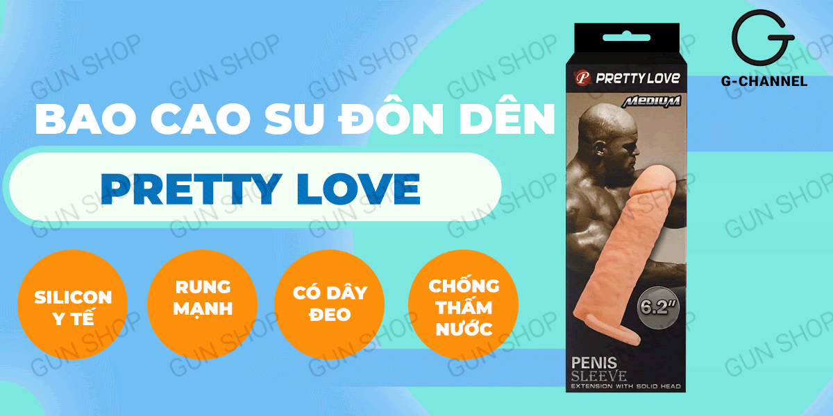 Bán Bao cao su đôn dên tăng kích thước Pretty Love Medium 6.2  tốt nhất