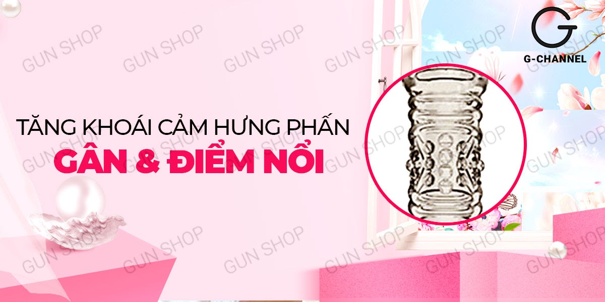 Bao Cao Su Đôn Dên Aichao Tăng Kích Thước Gân Điểm Nổi Kích Thích