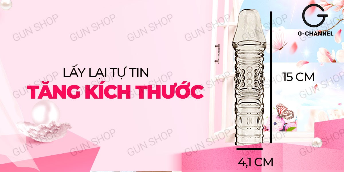 Bao Cao Su Đôn Dên Aichao Tăng Kích Thước Gân Điểm Nổi Kích Thích