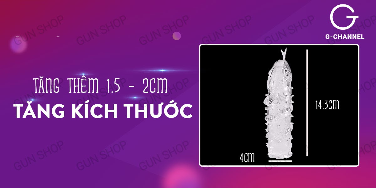 Bao cao su đôn dên Baile Mãng xà tăng kích thước siêu mềm