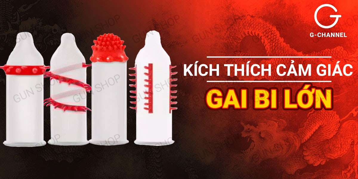 Dragon Bao Cao Su Gân Gai Bi Lớn Hộp 2 Cảm Giác Mạnh Mẽ