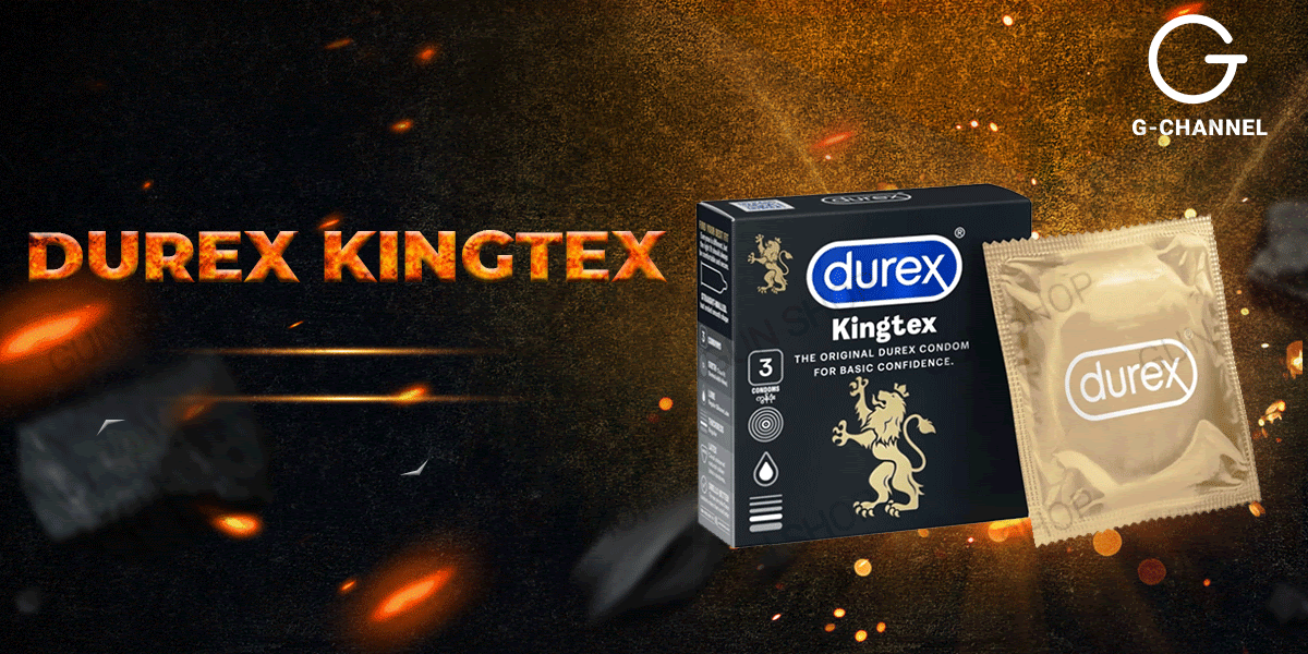 Bộ 2 hộp bao cao su Durex Kingtex 49mm ôm sát an toàn