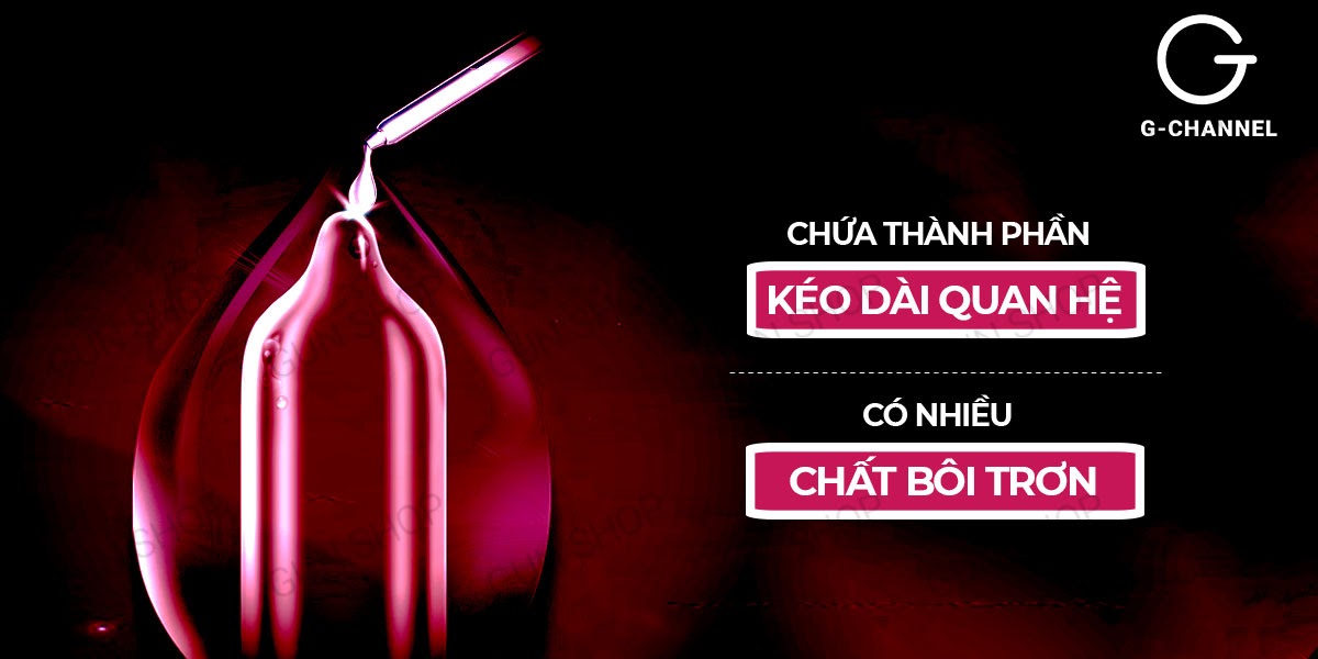 Bao cao su Feel 4 in 1 Kéo dài thời gian Hộp 12 Cực đã