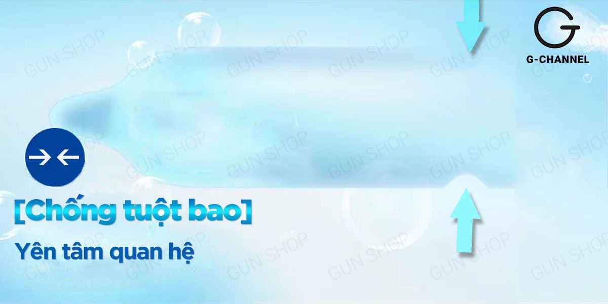 Bao Cao Su Gun Siêu Mỏng 0.03mm - Hộp 10 Cái - Tăng Khoái Cảm