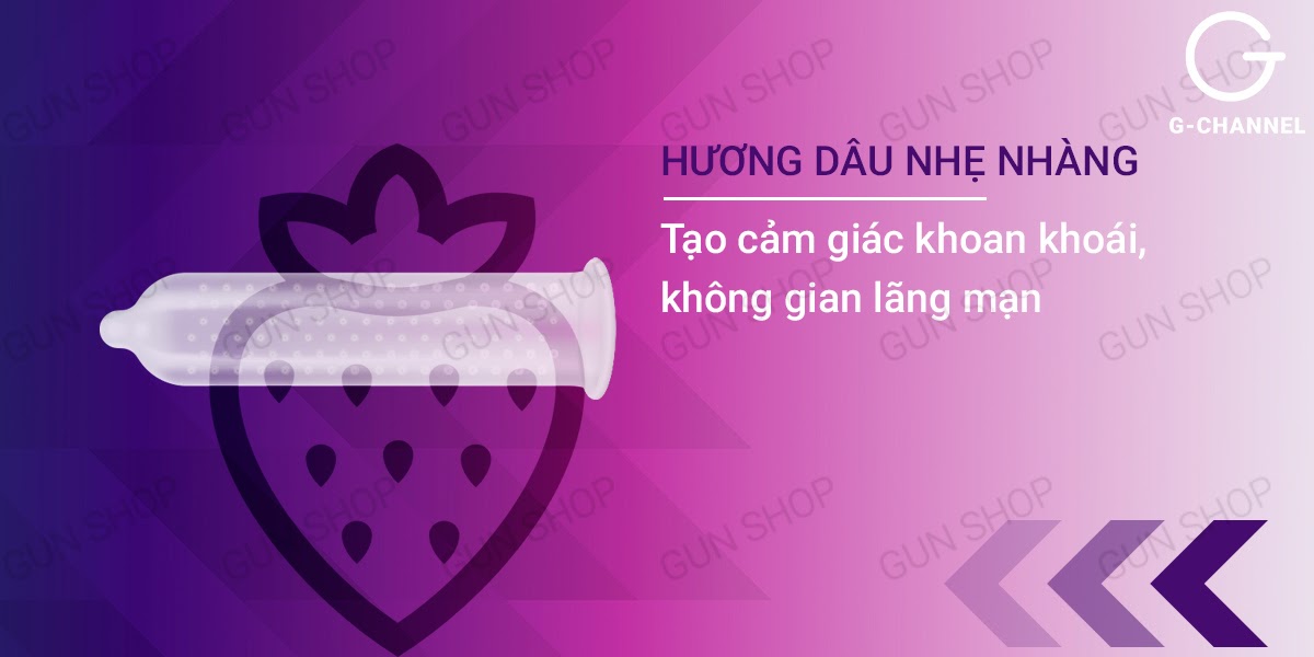 Cửa hàng bán Bao cao su Human - Hương dâu điểm nổi - Hộp 120 cái  tốt nhất