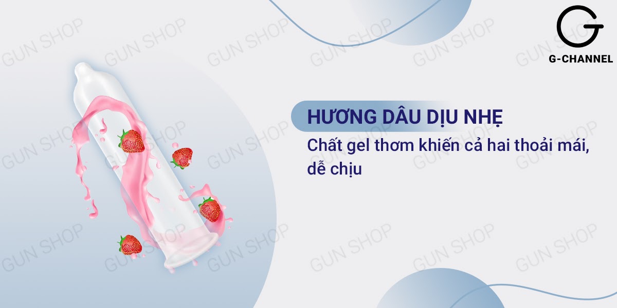 Bao cao su Liebe siêu mỏng 49mm an toàn thoải mái hộp 12 cái