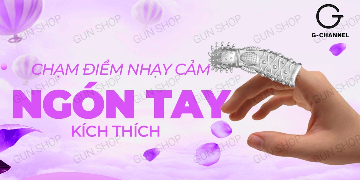 Bao cao su ngón tay Aichao A-spot 5 Gai lớn Hộp 1 Chất lượng