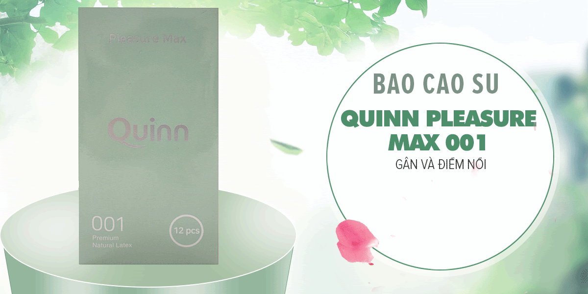 Địa chỉ bán Bao cao su Quinn Pleasure Max - Gân và điểm nổi - Hộp 12 cái  loại tốt