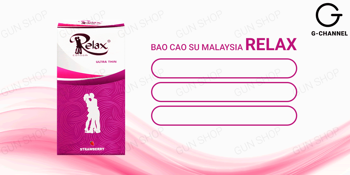 Giá sỉ Bao cao su Relax - Hương dâu - Hộp 12 cái  cao cấp
