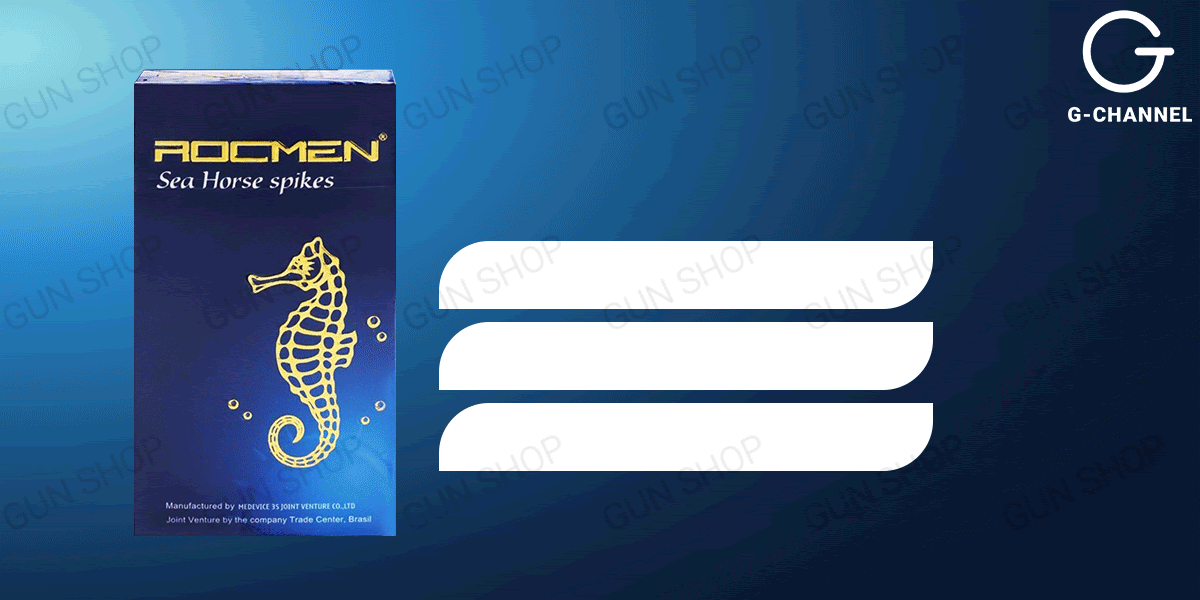 Rocmen Sea Horse Spikes kéo dài khoái cảm hộp 10 an toàn chất lượng