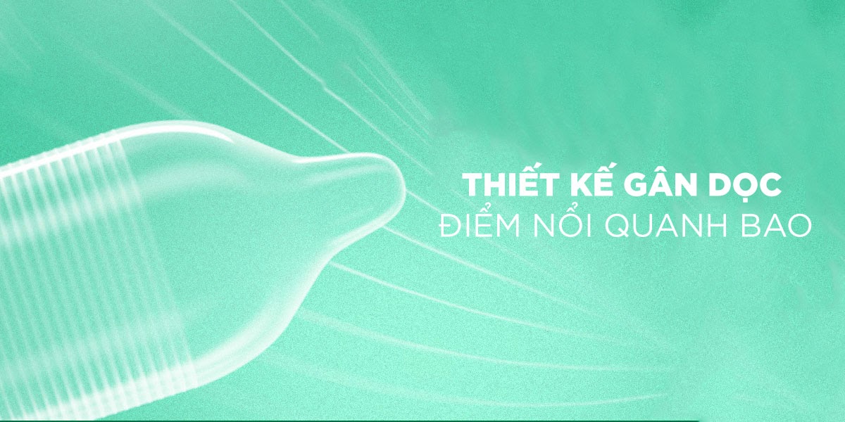 Bảng giá Bao cao su Sagami Type E - Gân và điểm nổi - Hộp 5 cái  giá tốt