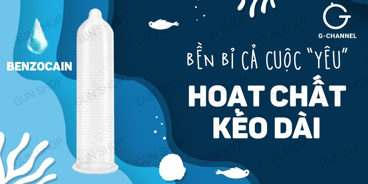 Bao cao su Shell Seahorse Kéo dài thời gian Hộp 3 cái