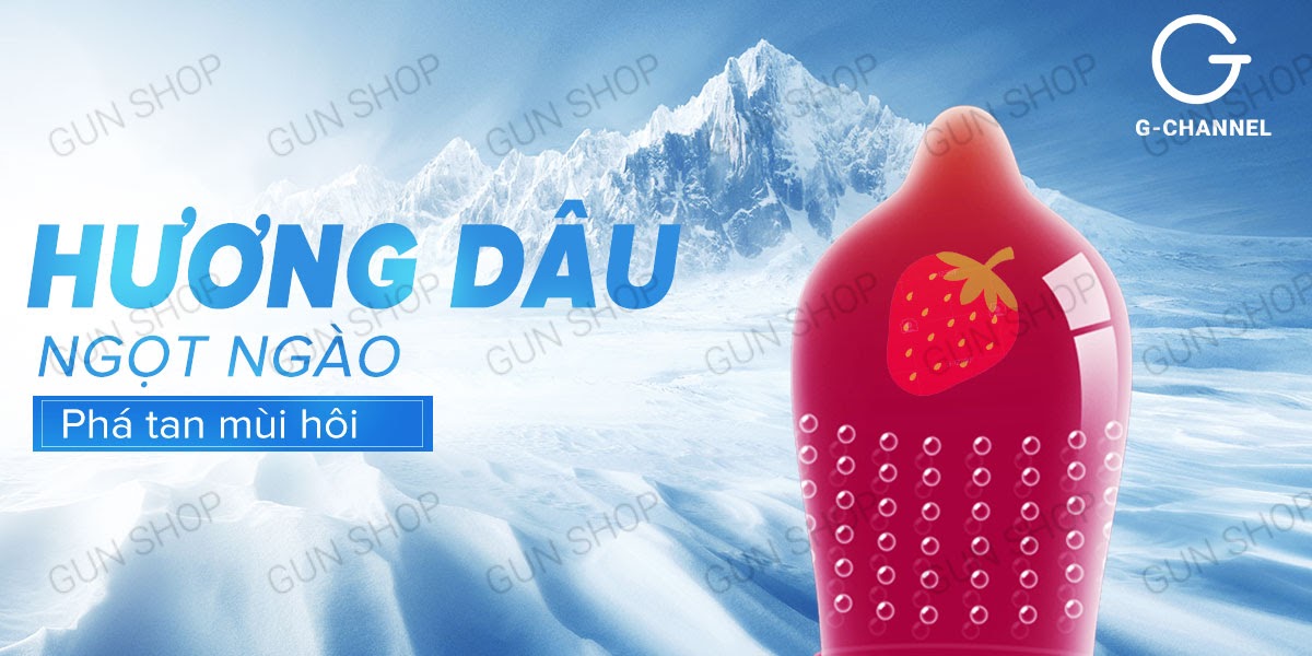 Thông tin Bao cao su Strast - Điểm nổi hương dâu - Hộp 72 cái  có tốt không?