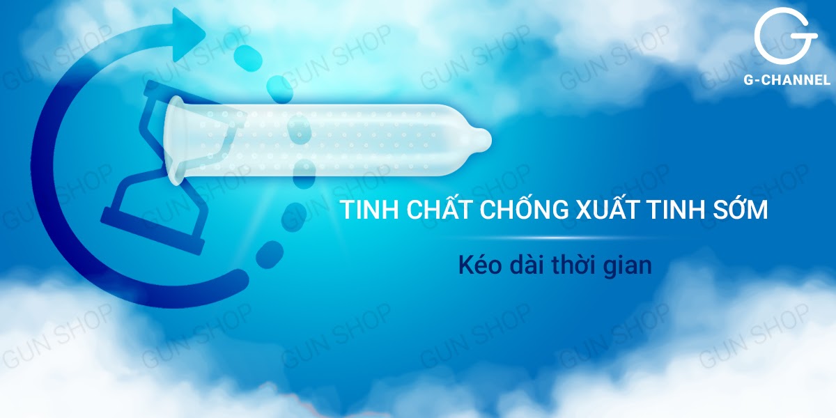 Bao cao su Supermen Long Love kéo dài 60 phút hộp 120 cái
