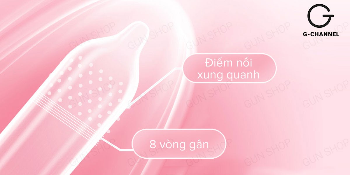 Bao cao su Up To Top 4 In Love chống xuất tinh sớm, kích thích