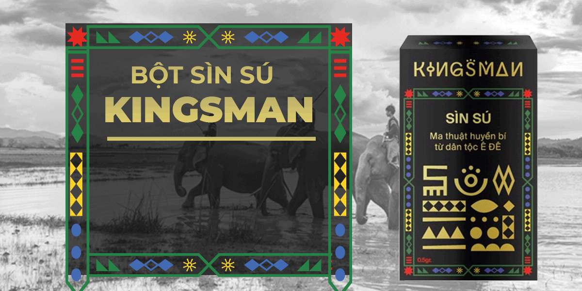 Bột sìn sú Kingsman cao cấp 0.5gr tăng cường sinh lực hiệu quả