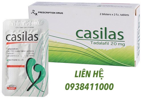 Thông tin Viên uống Casilas 20mg thuốc trị xuất tinh sớm kéo dài thời gian quan hệ cao cấp