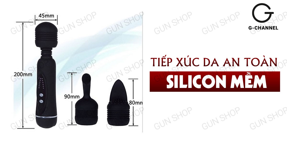 Cây massage mini 12 chế độ rung mạnh mẽ Power Wand giá tốt