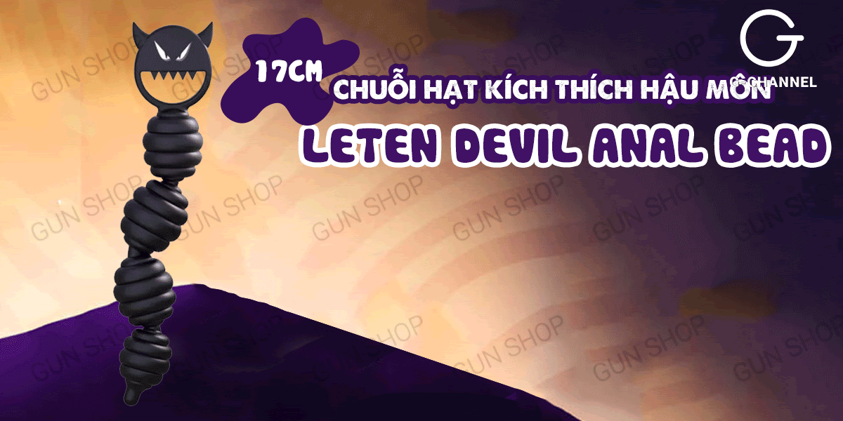 Cửa hàng bán Chuỗi hạt kích thích hậu môn 17 cm - Leten Devil Anal Bead  cao cấp