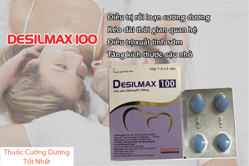 Thuốc Desilmax 100mg Cường Dương Ấn Độ Tăng Sinh Lý Tốt Nhất