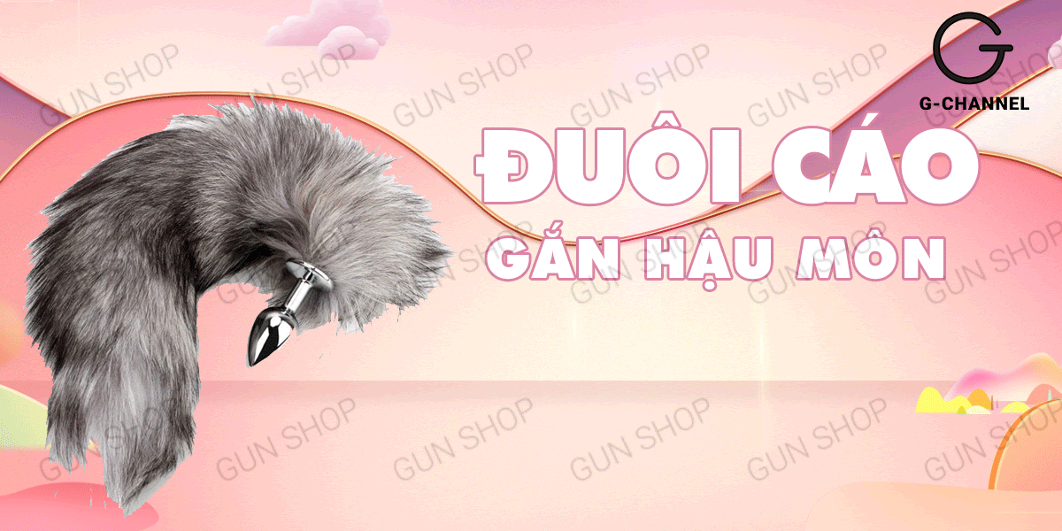 Đuôi cáo inox cao cấp gắn hậu môn kích thích khoái cảm