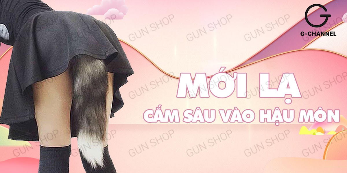 Đuôi cáo inox cao cấp gắn hậu môn kích thích khoái cảm