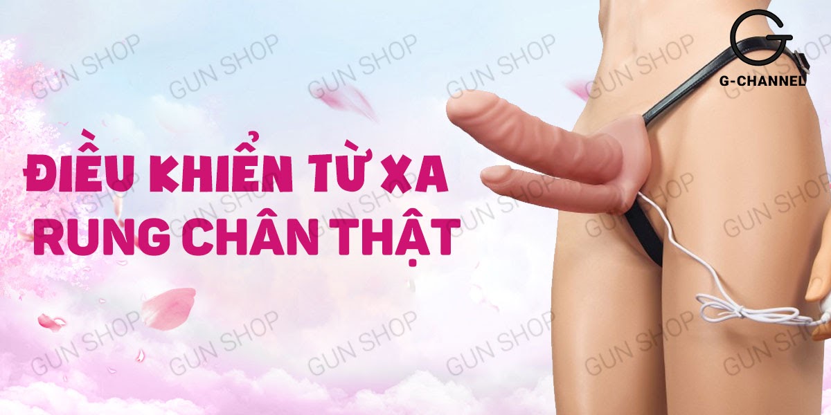 Dương Vật Giả 2 Đầu Rung Dây Đeo Pin Kích Thích Lovetoy Unisex