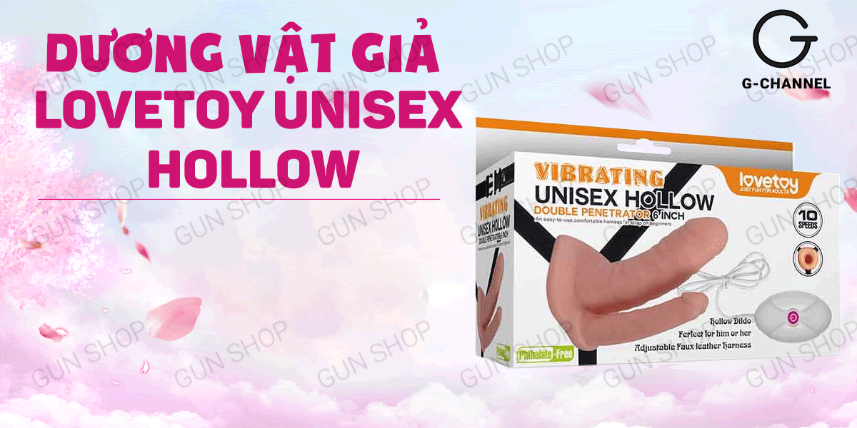 Dương Vật Giả 2 Đầu Rung Dây Đeo Pin Kích Thích Lovetoy Unisex